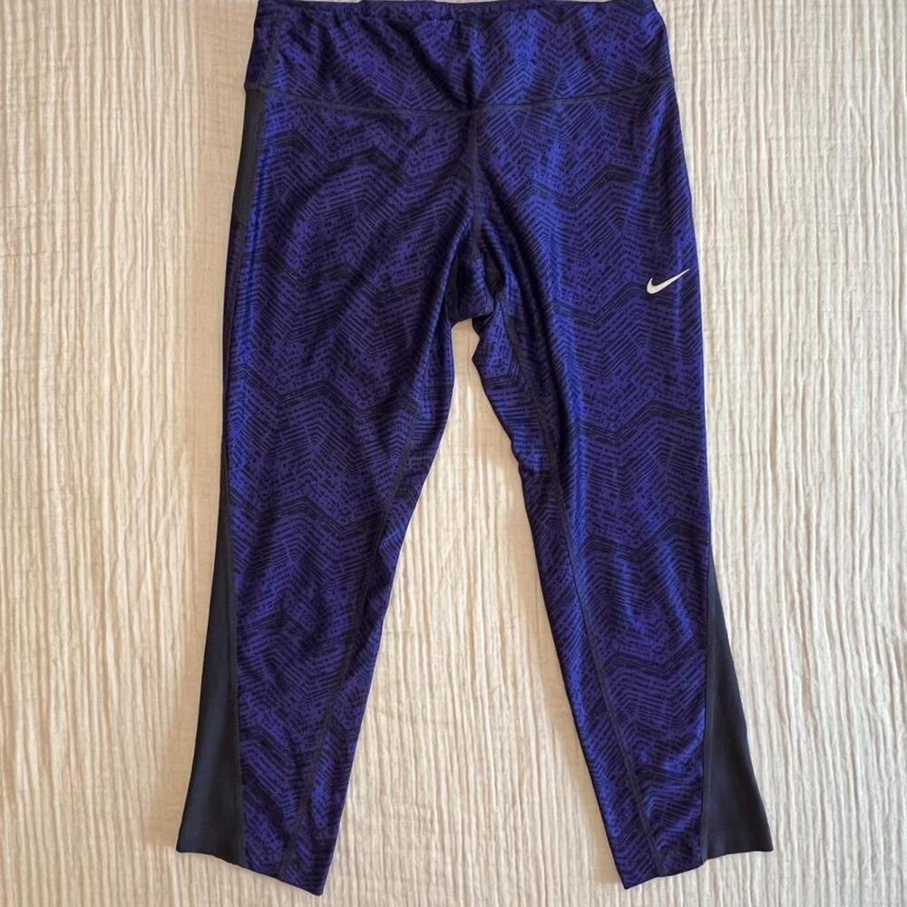 Nike women's Dri-FIT racer printed crop/capri leggings
